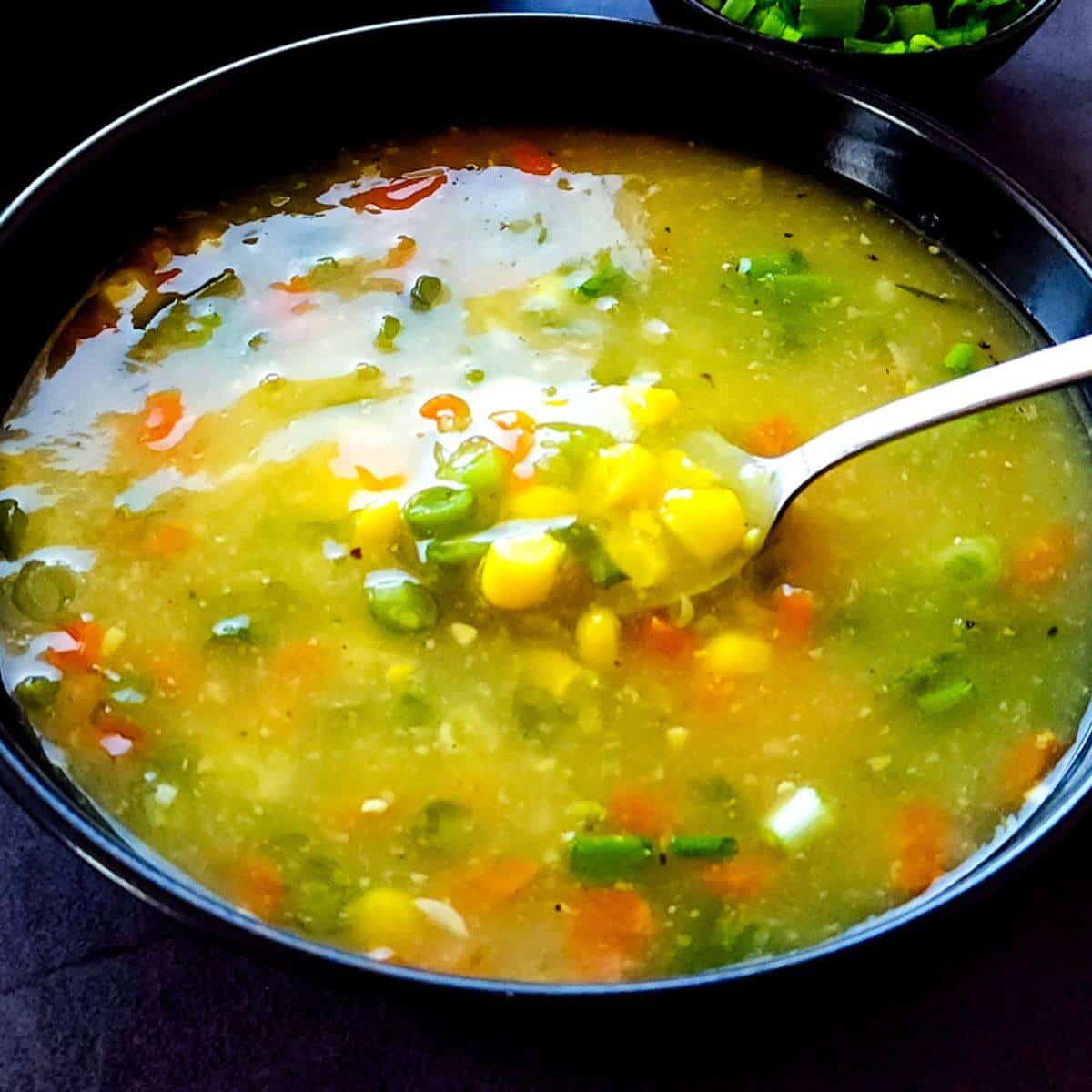 Sweet Corn Veg Soup